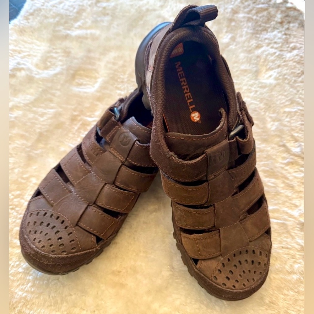 Y2K Merrell Mens 8 Telluride Wrap Clay Fisherman Sandals